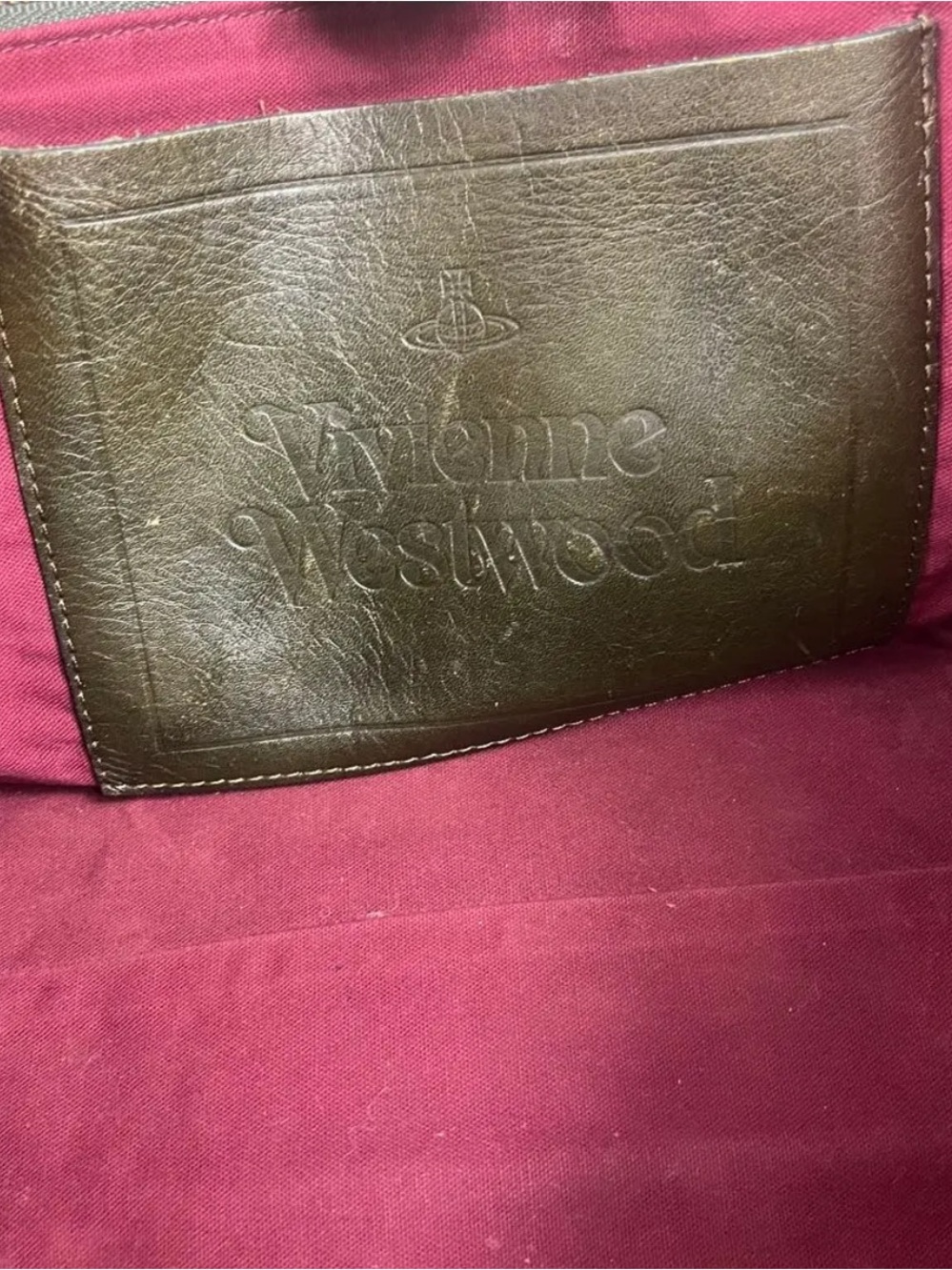 Rare Vivienne Westwood Floral Print Leather Structured Tote Bag - Picture 11 of 11